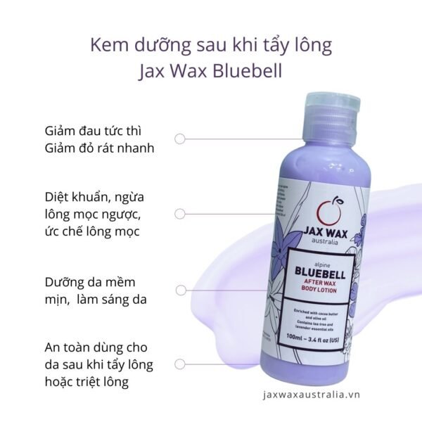 Kem dưỡng sau khi tẩy lông Jax Wax Bluebell 100ml