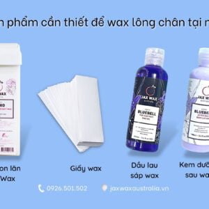 Các sản phẩm cần thiết để wax lông chân tại nhà