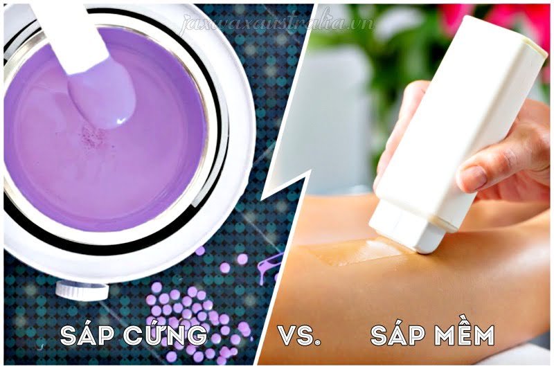 Sự khác nhau giữa sáp wax lông cứng và mềm