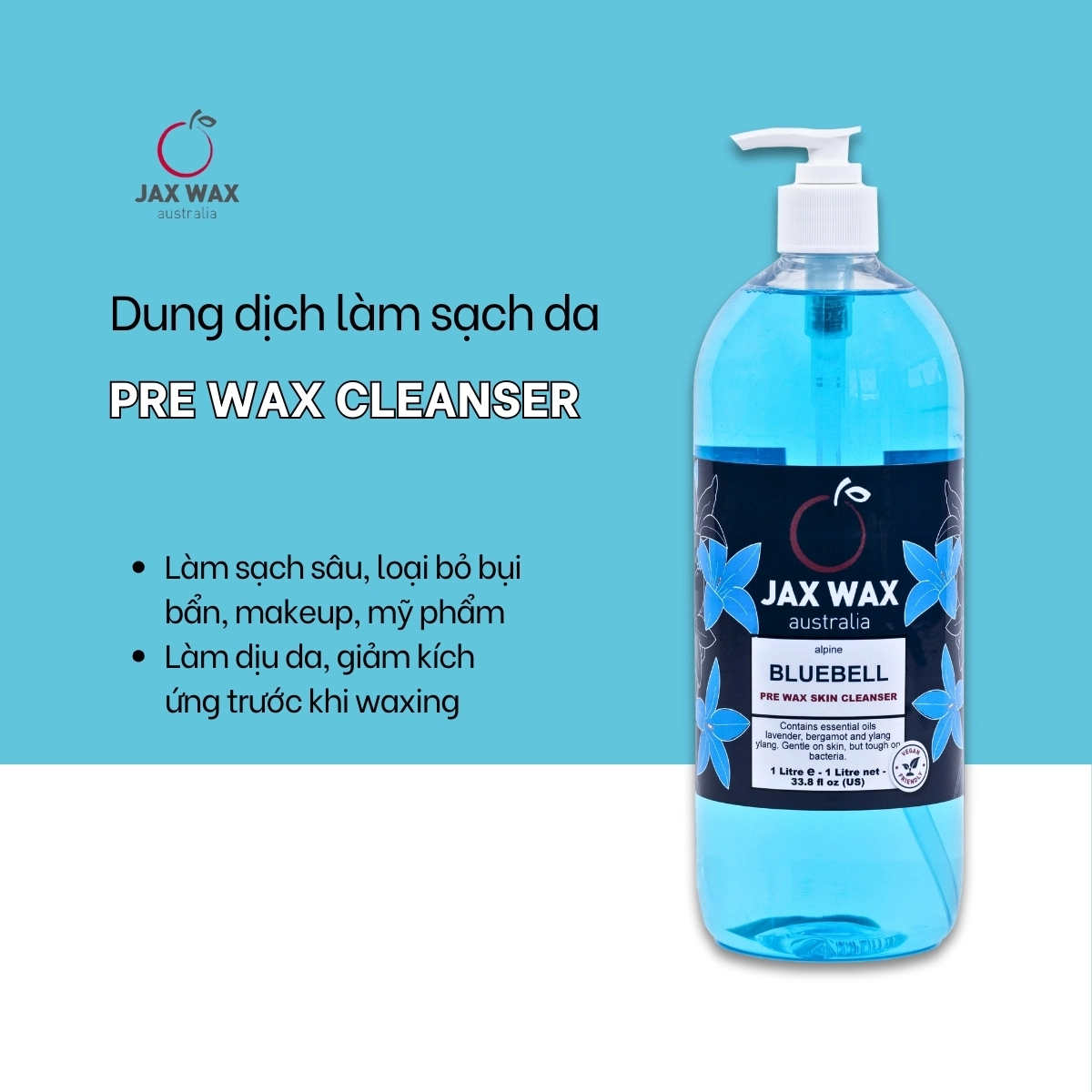 Hình ảnh dung dịch làm sạch da trước khi wax Jax Wax