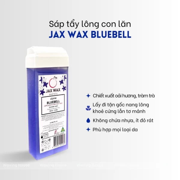 Sáp wax lông con lăn Jax Wax Australia Bluebell