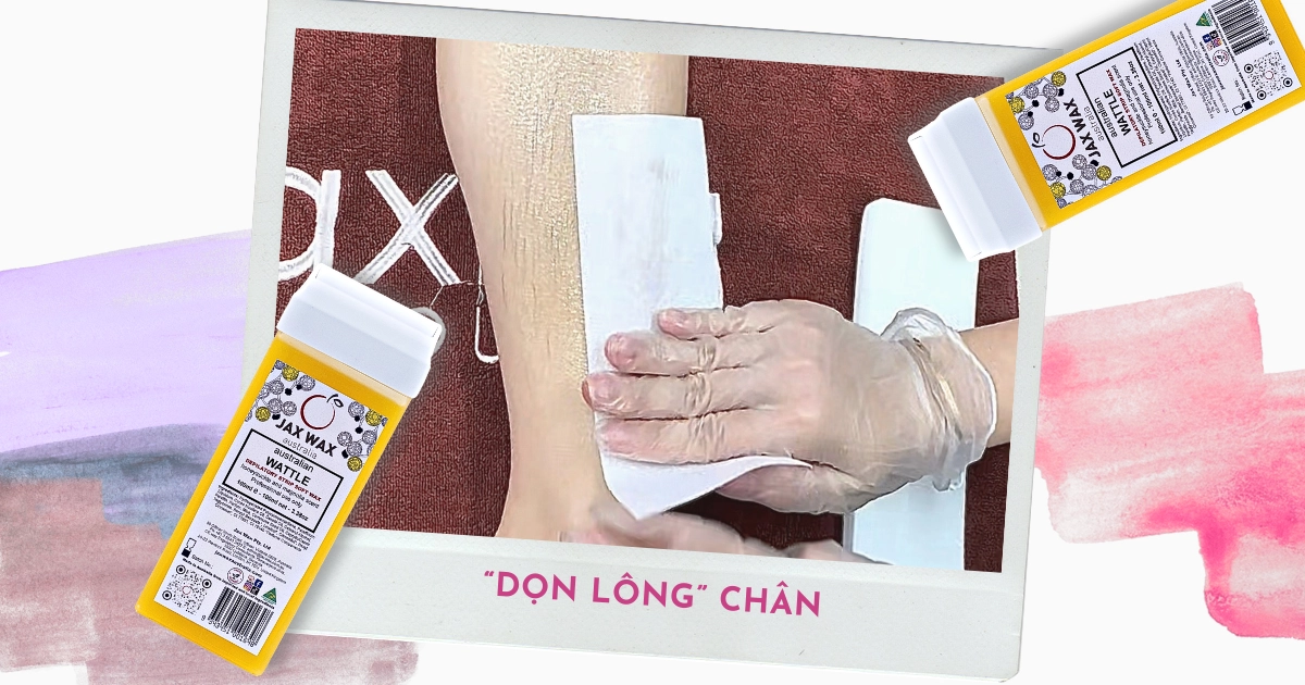 “Dọn lông” chân siêu nhanh với sáp con lăn Jax Wax Wattle